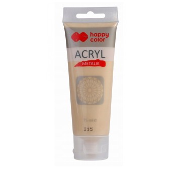 FARBA AKRYLOWA 75 ML JASNE ZŁOTO METALIK (115)1178
