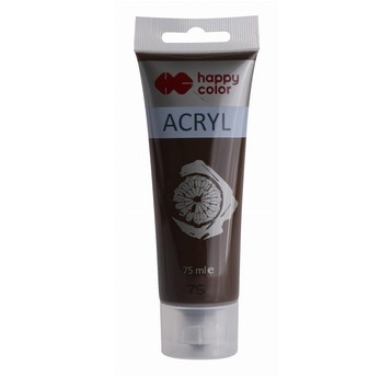 FARBA AKRYLOWA 75ML. CIEMNOBRĄZOWA (75) 7262