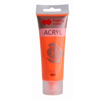 FARBA AKRYLOWA 75ML POMARAŃCZOWY FLUO(401) 9662