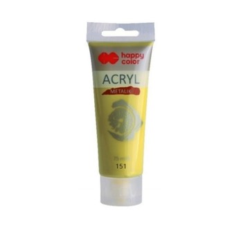 FARBA AKRYLOWA 75ML ZIELONEZŁOTO METALIK(151) 1123