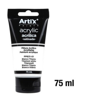 farba akrylowa biała 6X75ml ARTIX 2110 A'6