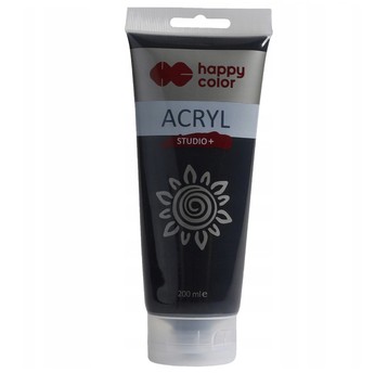 FARBA AKRYLOWA STUDIO 200ML CZARNY LAMPOWY 8306