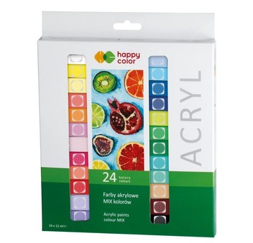FARBA AKRYLOWA ZESTAW 24 KOL+12ML 9317