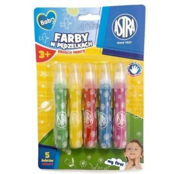 Farba w pędzelkach Astra BABY 5 szt. 5632