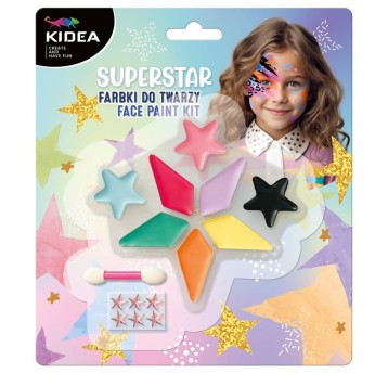 FARBKI DO TWARZY GWIAZDA 8 KOLORÓW KIDEA 4468
