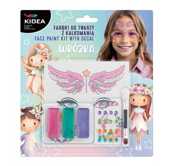 FARBKI DO TWARZY Z DIAMENTAMI I KALKOMANIĄ WRÓŻK