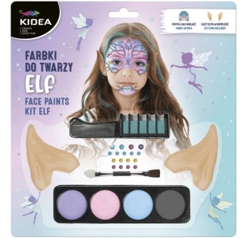 FARBKI DO TWARZY ZESTAW ELFIE USZY KIDEA 7142