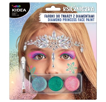 FARBKI DO TWARZY ZESTAW KSIĘŻNICZKA Z DIAMENTAMI
