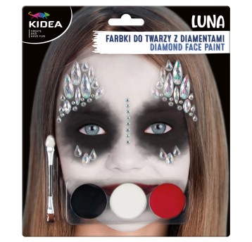 FARBKI DO TWARZY ZESTAW LUNA Z DIAMENTAMI KIDEA