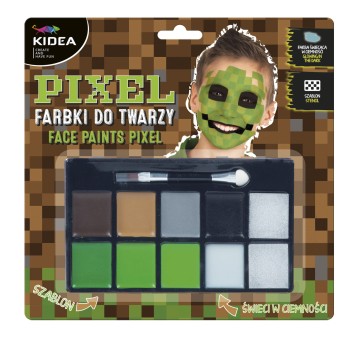 FARBKI DO TWARZY ZESTAW PIXEL KIDEA 2185