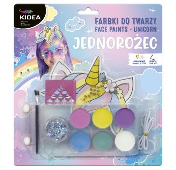 FARBKI DO TWARZY ZESTAW UNICORN KIDEA 5507