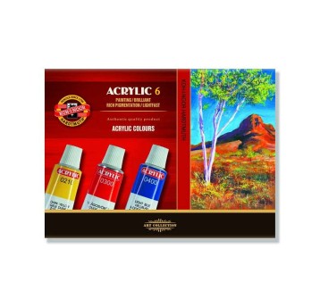 FARBY ACRYLOWE 162701 KPL 6 KOLORÓW 2921