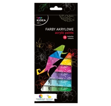 FARBY AKRYLOWE 12X12ML KIDEA 6578