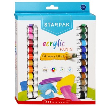 FARBY AKRYLOWE 24KOL 12ML STK 1376