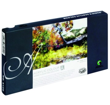 FARBY AKRYLOWE 812B 12KOL. MARIES 12ML. 3717