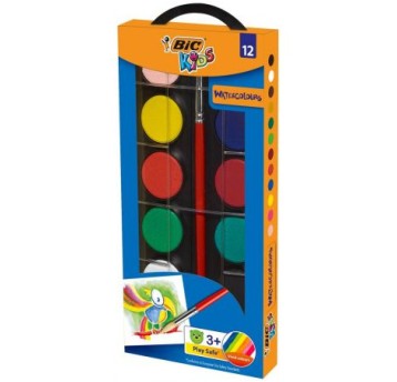 FARBY AKWARELOWE 12KOL BIC 5440