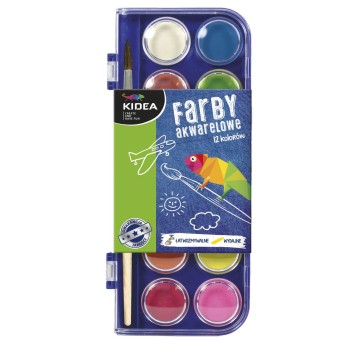 FARBY AKWARELOWE 12KOL KIDEA 3002