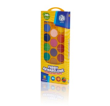 FARBY AKWARELOWE 18KOL FI23,5MM 302118003 A'5 6135