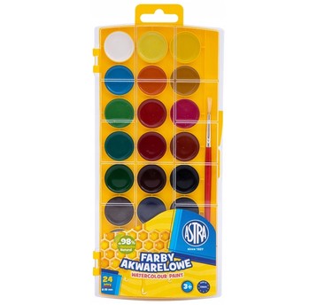 FARBY AKWARELOWE 24KOL FI 25MM 1566