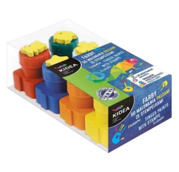 FARBY DO MALOW. PALCAMI ZE STEMPEL.8SZT KIDEA 8937