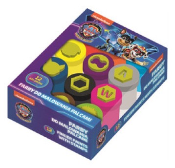 FARBY DO MALOWANI PALCAMI 12KOL 15ML PSI PATR 6216