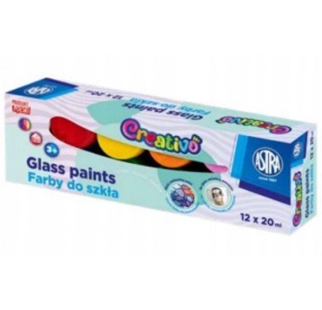 Farby do szkła ASTRAFUN 12 kol x 20 ml