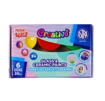 Farby do szkła ASTRAFUN 6 kol x 20 ml 8114