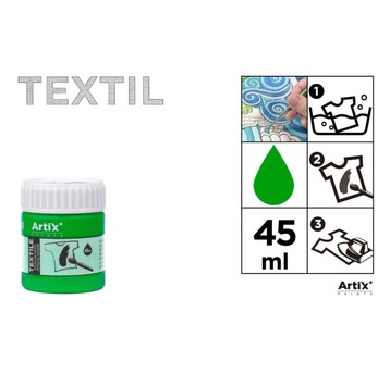 FARBY DO TKANIN 45ML ZIELONA ARTIX 2776