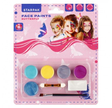 FARBY DO TWARZY 6KOL+AKC MOTYL ST