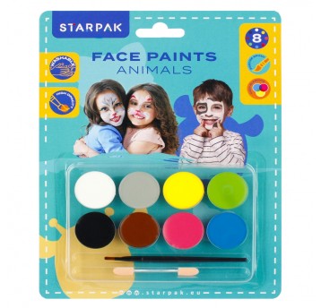 FARBY DO TWARZY 8KOL+AKC ANIMAL S 8297