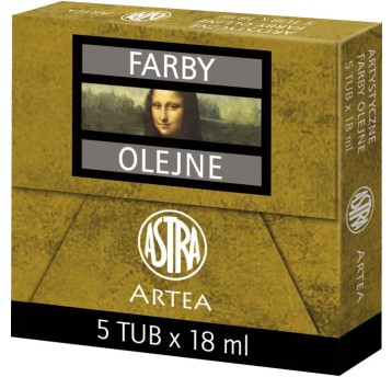 FARBY OLEJNE ARTEA 18ML BIEL TYTANOWA A'5 3054