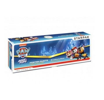 FARBY PLAK 12KOL 20ML PAW PATR AQUA STK FOL 6 24