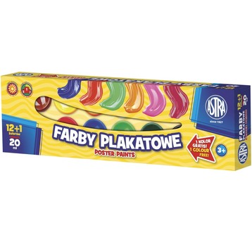 FARBY PLAKAT. 13KOL/20ML. 301115005 ASTRA A'4 7481