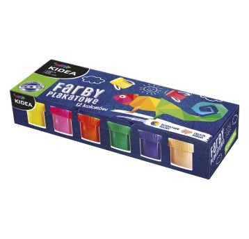 FARBY PLAKATOWE 12 KOL 20ML KIDEA 4085