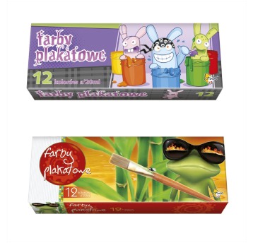 FARBY PLAKATOWE 12KOL/20ML OTOCKI 0485