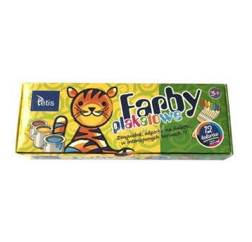 FARBY PLAKATOWE 20ML 12 KOL. TETIS 9949