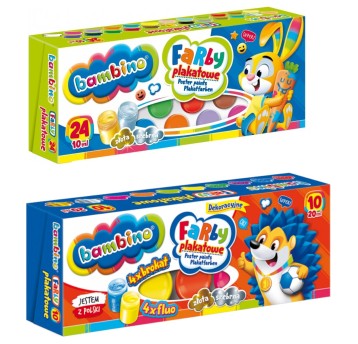 FARBY PLAKATOWE 24KOL/10ML. BAMBINO 2885 A'5
