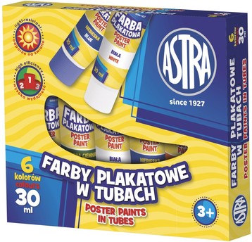 FARBY PLAKATOWE 6KOL TUBA 30ML A'5 83119900 0256