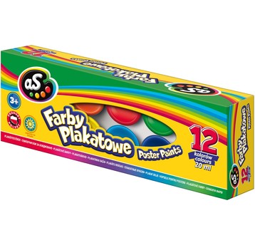 FARBY PLAKATOWE AS 12 KOL. 20 ML. A'4 9265