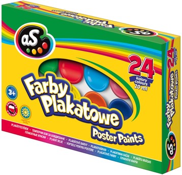 FARBY PLAKATOWE AS 24 KOL. 20ML. A'2 9272