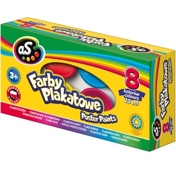 FARBY PLAKATOWE AS 8 KOL. 20 ML. A'6 9241