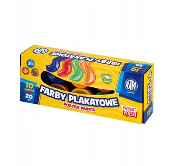 Farby plakatowe ASTRA 10 kol x 20 ml Standard 5182