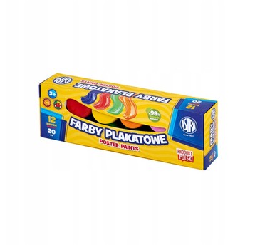 FARBY PLAKATOWE ASTRA 12KOL X 20ML STANDARD BOX
