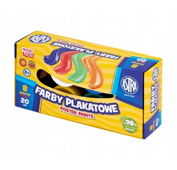 FARBY PLAKATOWE ASTRA 8KOL x 20ML STANDARD 5151