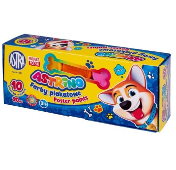 FARBY PLAKATOWE ASTRINO 10 KOLORÓW 20 ML 8037