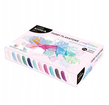 FARBY PLAKATOWE PASTELOWE 24 KOL. KIDEA 0687