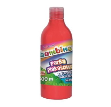 FARBY W BUTELCE BAMBINO 500ML-CZERWONA 8757