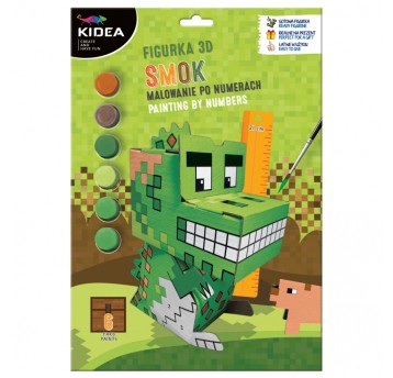 FIGURKA 3D MALOWANIE PO NUMERACH GAME SMOK KIDEA