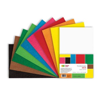 FILC DEKORACYJNY 20x30CM 1,5MM 10ARK MIX 3539
