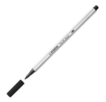 FLAMASTER STABILO PEN 68 BRUSH CZARNY 6065 A'10